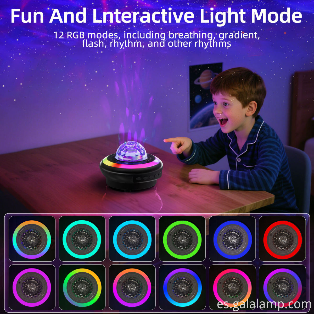 Bedroom Ambience Music Projection Lamp